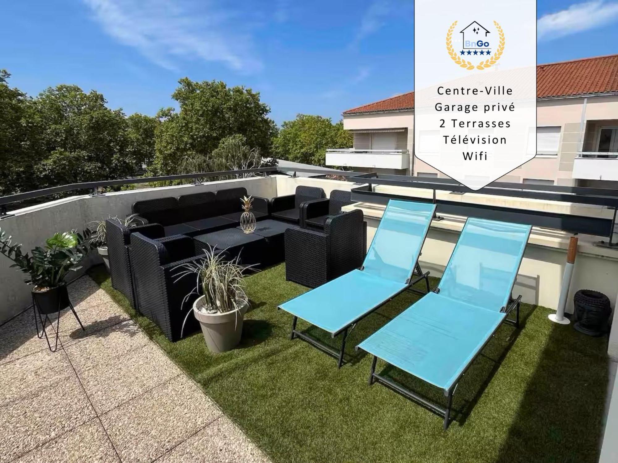 Bngo I Immense Rooftop Lyon I 2 Chambres, 4 Places Parkings, 2 Immenses Terrasses, 8 Personnes المظهر الخارجي الصورة